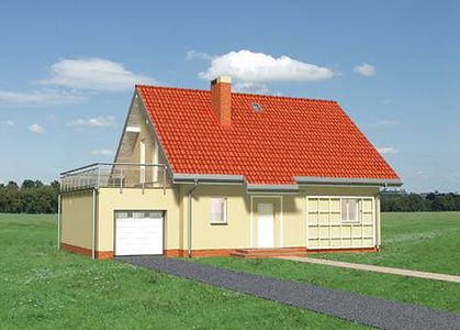 Фасад дома HIH-6898-38 Фасад дома HIH-6898-38