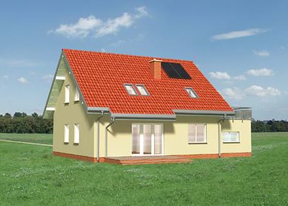 Фасад дома HIH-6898-38 Фасад дома HIH-6898-38